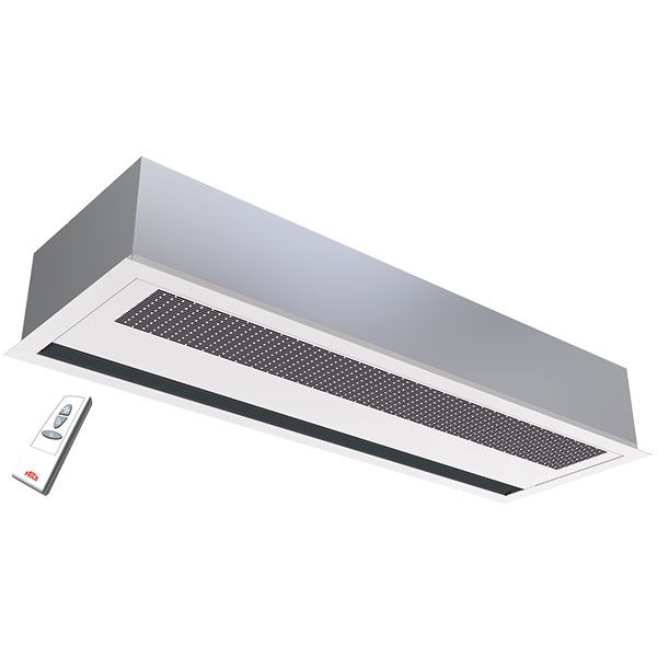 AR3200C, Recessed air curtain for commercial premises, with remote and integrated control